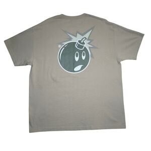 The Hundreds Adam Bomb Graphic T-Shirt XL Beige Tan Streetwear Skate